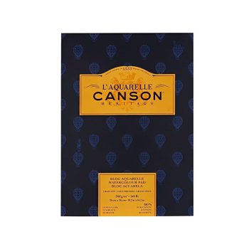 دفتر ابرنگ 300 گرم کلد پرس کانسون | Canson Heritage Watercolor Pad Sheets