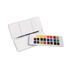 آبرنگ قرصی 24 رنگ نیمه دالر رونی| Daler Rowney Aquafine Watercolor