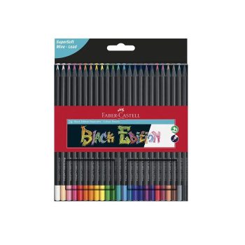 مداد رنگی 24 رنگ فابر کاستل مدل بلک ادیشن| Faber-Castell Black Edition