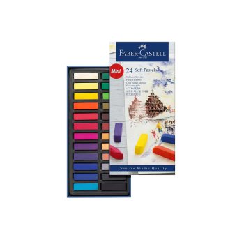 پاستل گچی 24 رنگ نیمه فابرکاستل مدل Faber-Castell Soft Pastel | Creative