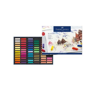 پاستل گچی 72 رنگ نیمه فابرکاستل مدل Faber-Castell Soft Pastel | Creative